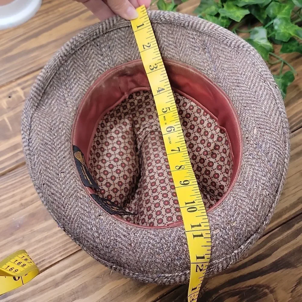 Dorfman Pacific Co. Vintage. Wool Tweed Fedora. EUC